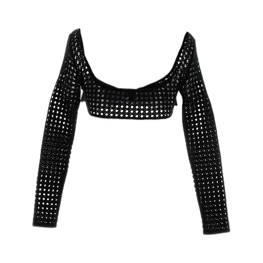Giambattista Valli Bow Detailed Cropped Top