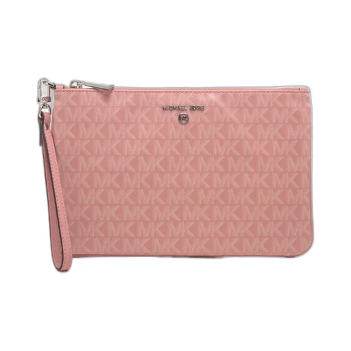 Jet Set Charm Logo-Plaque Wristlet