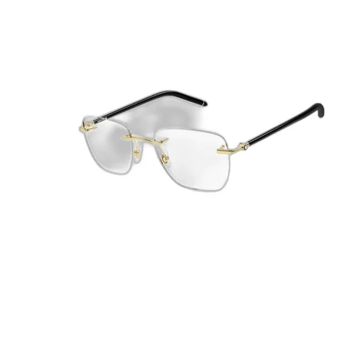 Rimless Square-Frame Glasses