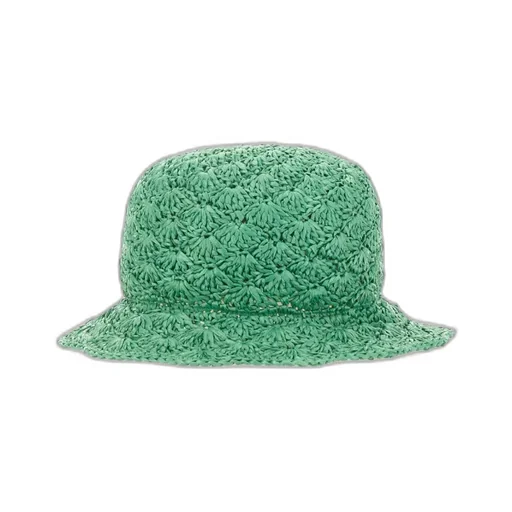 Redvalentino Woven Raffia Bucket Hat