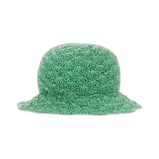 Redvalentino Woven Raffia Bucket Hat