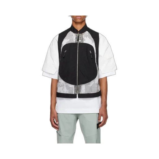 Stone Island Shadow Project Mesh Panelled Zipped Vest
