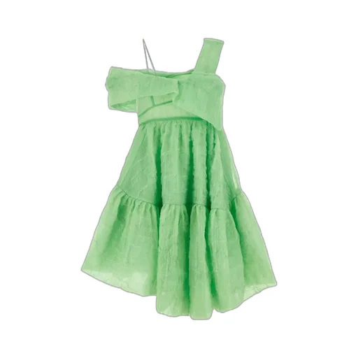 Cecilie Bahnsen Soon Off-Shoulder Asymmetric Dress