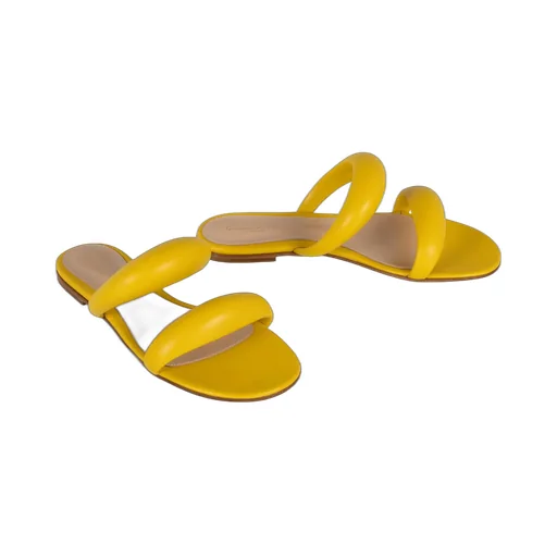 Gianvito Rossi	Double Strap Slip-On Sandals