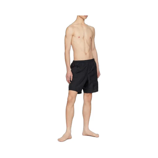 Ami Paris Logo-Embroidered Elasticated Waistband Swim Shorts