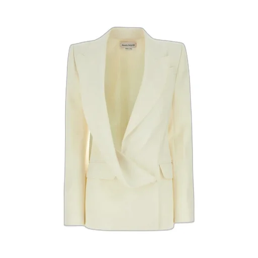 Alexander Mcqueen Asymmetric Double-Breasted Tailored Blazer