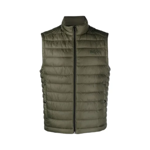 Tonal Logo-Print Quilted Gilet