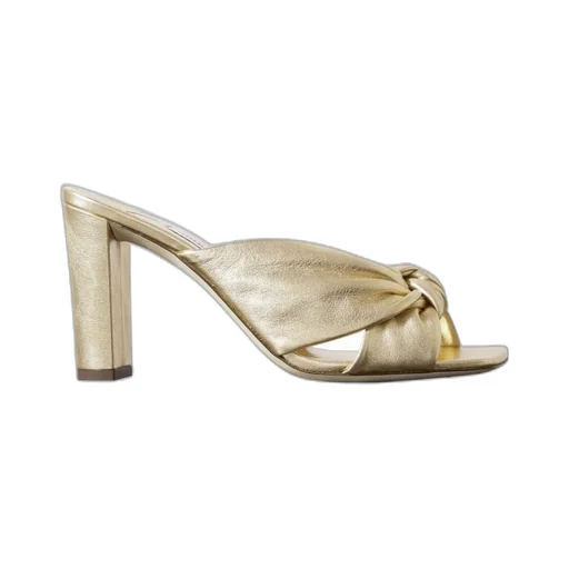 Jimmy Choo Avenue Metallic Heeled Mules