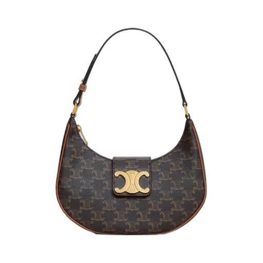 Medium Ava Triomphe Bag In Triomphe Canvas And Calfskin