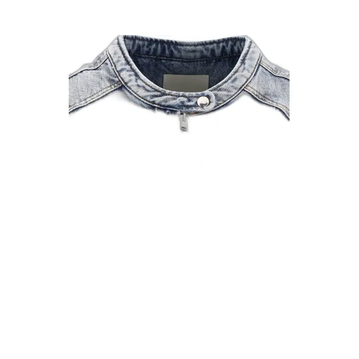 Leys Band-Collar Denim Jacket