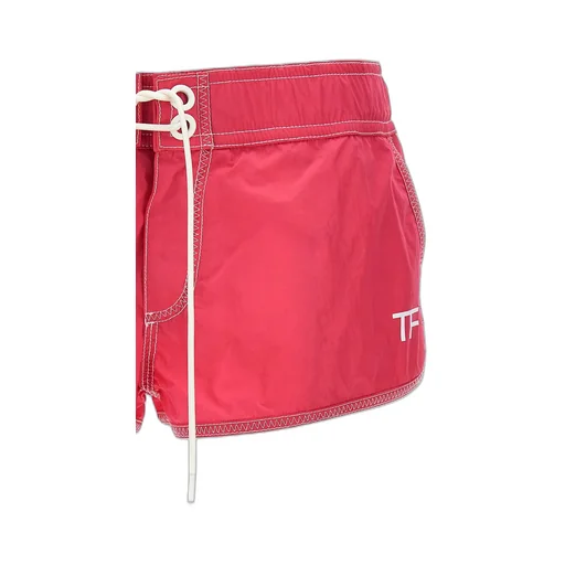 Tom Ford Logo Printed Drawstring Shorts