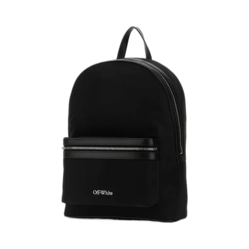 Off-White Logo Embroidered Zipped Backpack