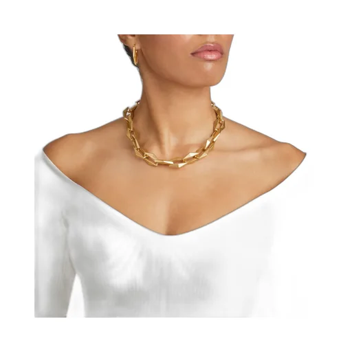 Jimmy Choo Diamond Chained Necklace