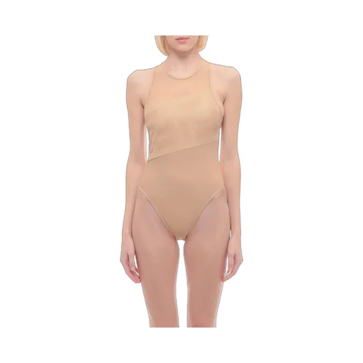 Sheer-Panel One-Piece Swimsuit