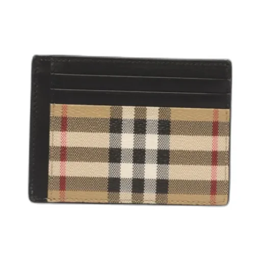 Burberry Check Pattern Card Holder