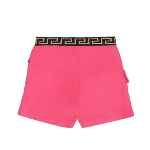 Versace Kids La Greca Logo Waistband Wrap Skorts