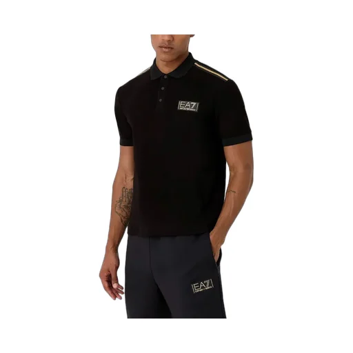 Logo-Patch Cotton Polo Shirt