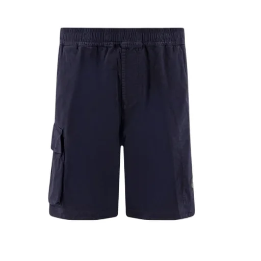 Elasticated-Waistband Stretch-Cotton Shorts