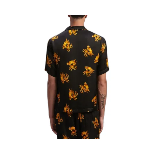 Palm Angels Monogram Printed Short-Sleeved Shirt