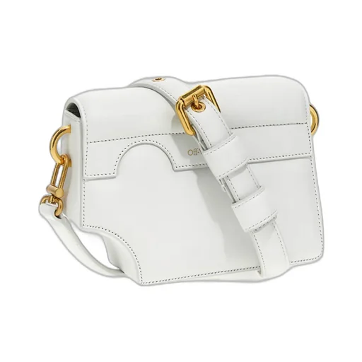 Off-White Burrow Cut-Out Detailed Shoulder Bag