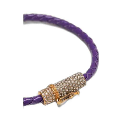 Versace Medusa Plaque Cord Bracelet