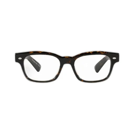 Tortoiseshell-Effect Rectangle-Frame Glasses