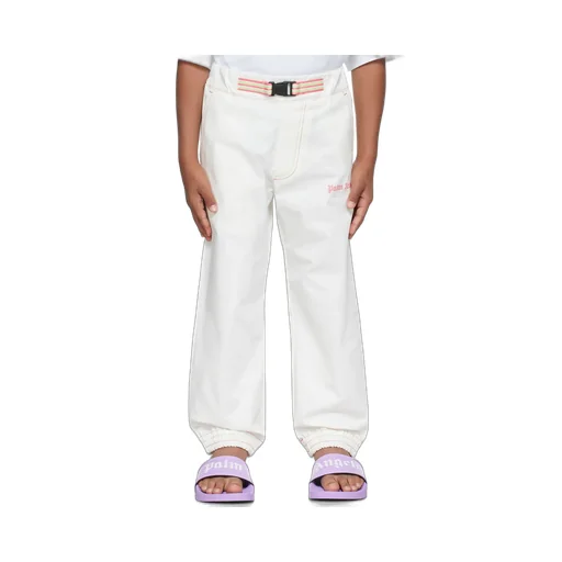 Palm Angels Kids Logo Printed Track Pants