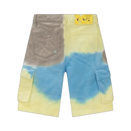 Off-White Kids Tie-Dye Logo Printed Shorts