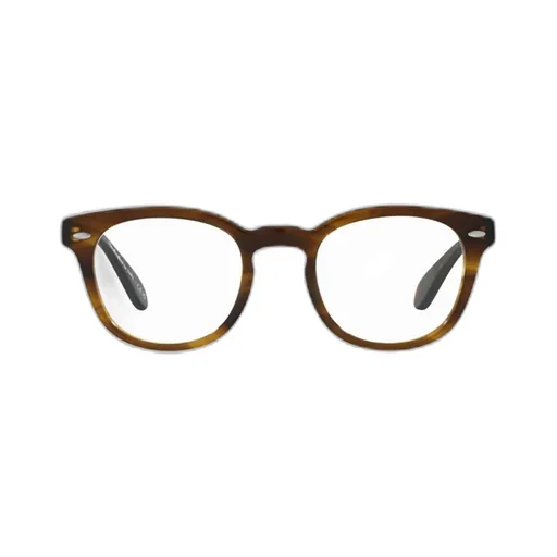 Tonal-Design Round-Frame Glasses