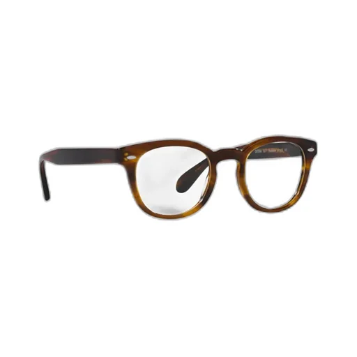 Tonal-Design Round-Frame Glasses