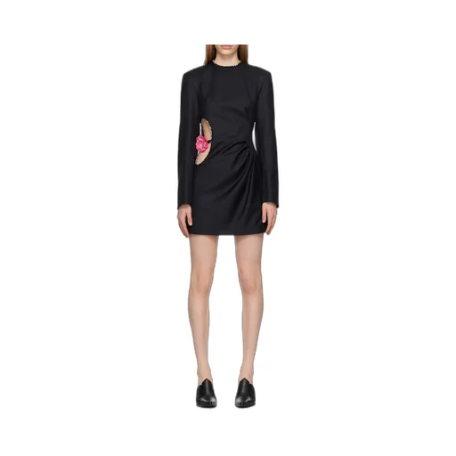 Logo Hollowed-Out Dress