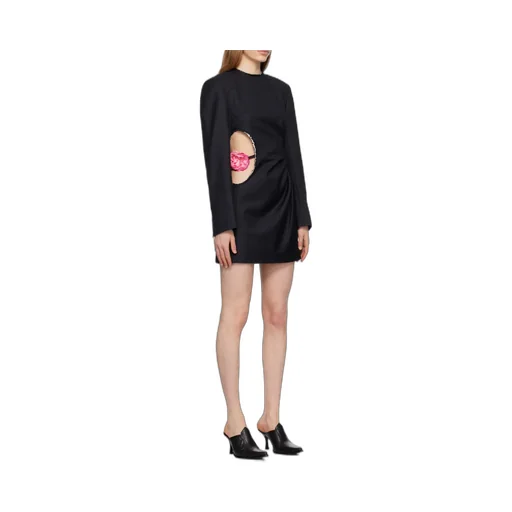 Logo Hollowed-Out Dress