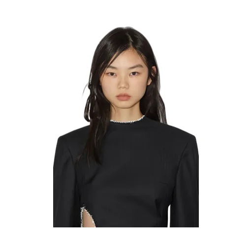 Logo Hollowed-Out Dress