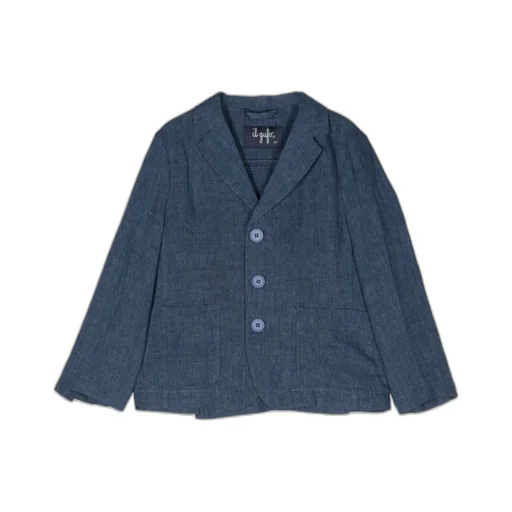 Single-Breasted Denim Blazer