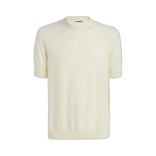 Jil Sander Short Sleeved Crewneck Knitted T-Shirt