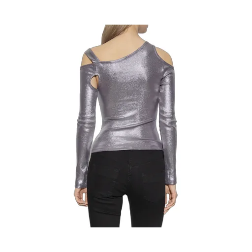 Cut-Out Metallic Top