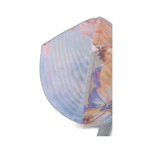 Sky-Print Tulle Bodysuit