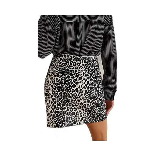 Leopard Print Mini Skirt