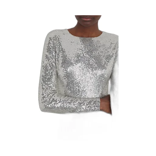 Sequined Plain Dress Dress