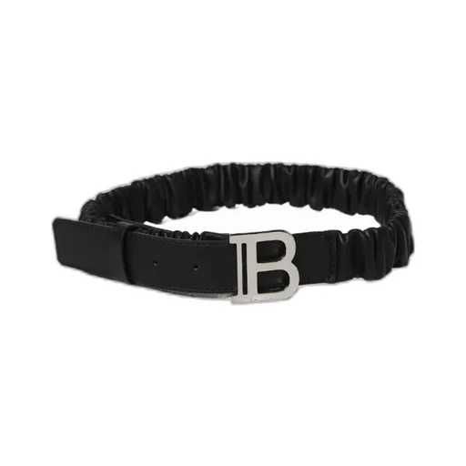 Logo-Buckle Leather Belt