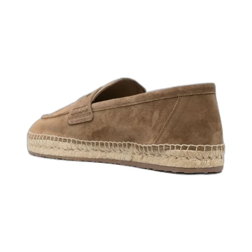 Round-Toe Suede Espadrilles