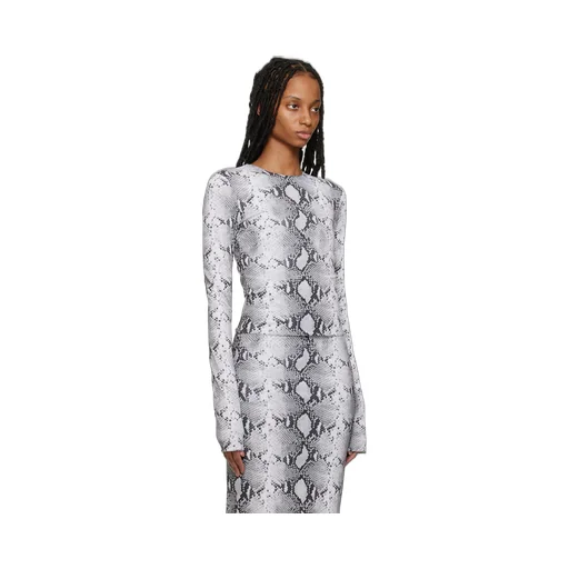 Pattern Long-Sleeved Top
