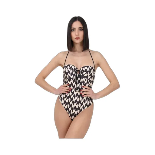 Geometric-Print Swimsuit