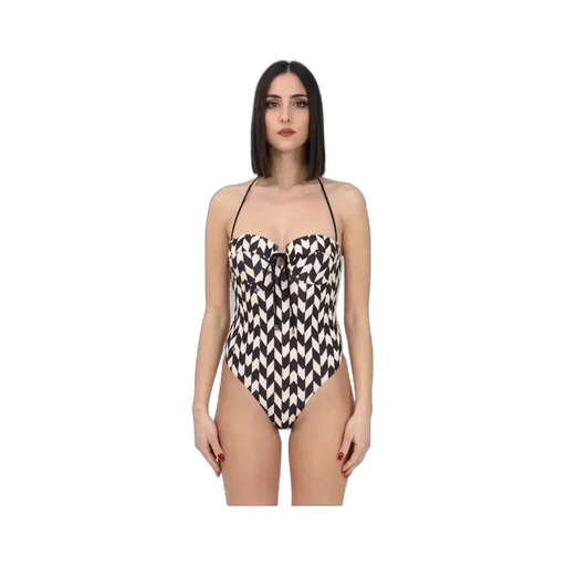 Geometric-Print Swimsuit