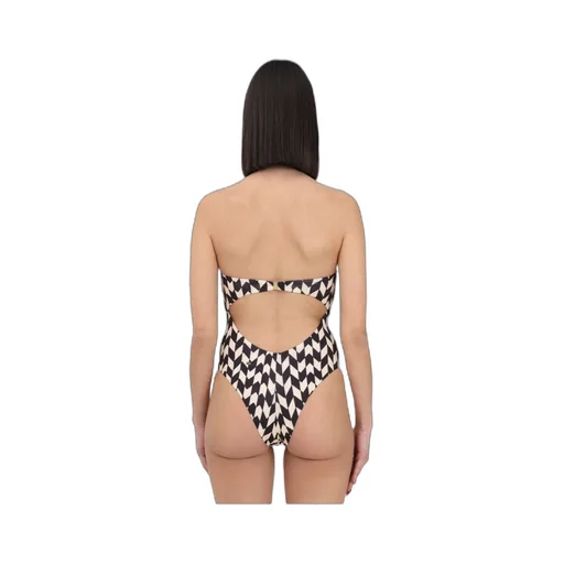 Geometric-Print Swimsuit