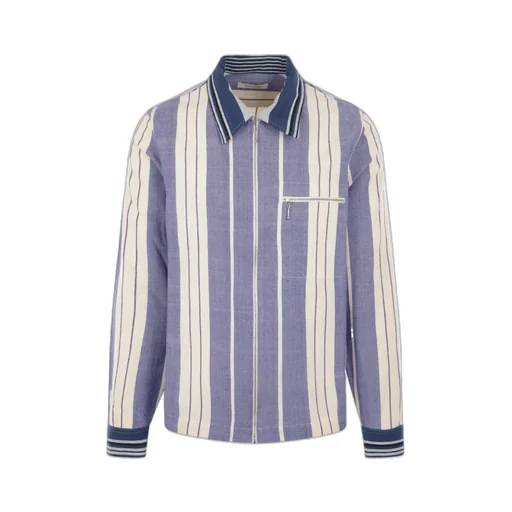Wales Bonner Atlantic Striped Long-Sleeved Jacket