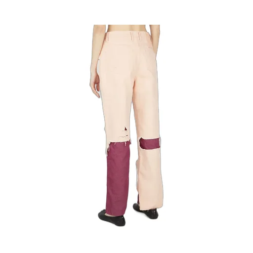 Raf Simons High Waist Distressed Jeans