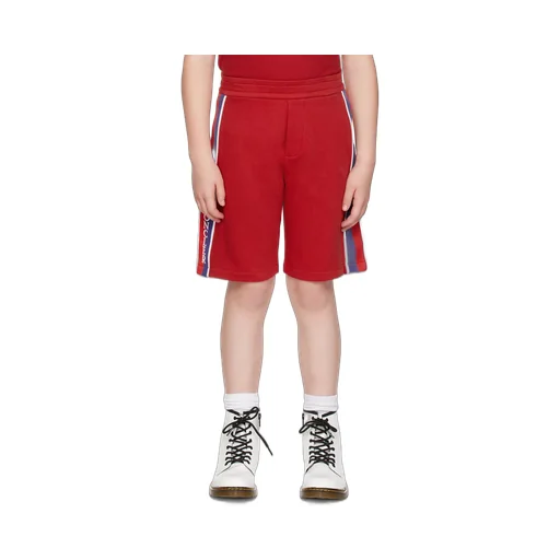 Stripe-Detail Cotton Shorts