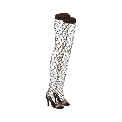Stella Mccartney Slip-On Fishnet Heeled Sandals