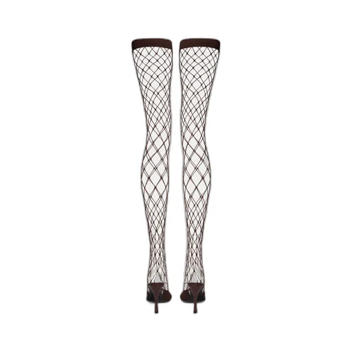 Stella Mccartney Slip-On Fishnet Heeled Sandals